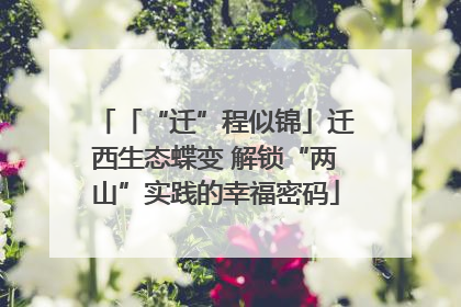 「“迁”程似锦」迁西生态蝶变 解锁“两山”实践的幸福密码