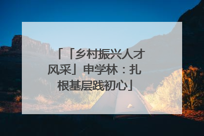 「乡村振兴人才风采」申学林：扎根基层践初心