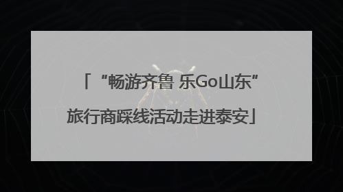 “畅游齐鲁 乐Go山东”旅行商踩线活动走进泰安
