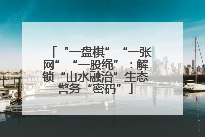 “一盘棋”“一张网”“一股绳”：解锁“山水融治”生态警务“密码”