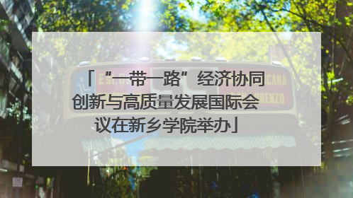 “一带一路”经济协同创新与高质量发展国际会议在新乡学院举办