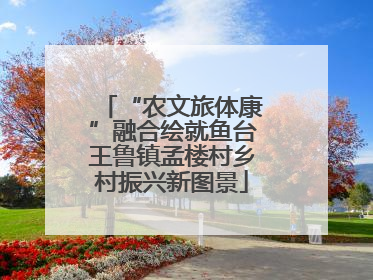 “农文旅体康”融合绘就鱼台王鲁镇孟楼村乡村振兴新图景