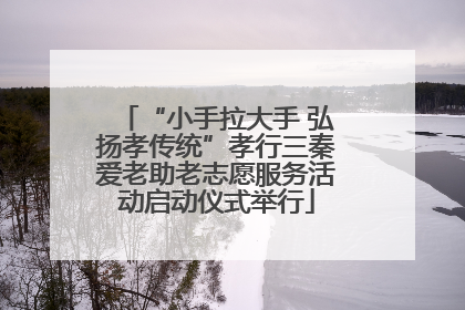 “小手拉大手 弘扬孝传统”孝行三秦爱老助老志愿服务活动启动仪式举行
