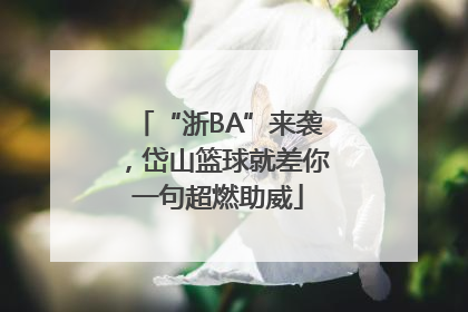 “浙BA”来袭，岱山篮球就差你一句超燃助威