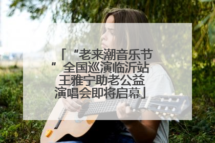 “老来潮音乐节”全国巡演临沂站 王雅宁助老公益演唱会即将启幕