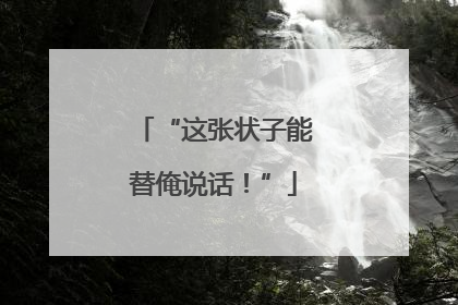 “这张状子能替俺说话！”