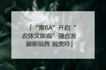 “青BA”开启“农体文旅商”融合发展新境界 戴美玲