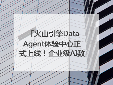 火山引擎Data Agent体验中心正式上线！企业级AI数据专家触手可及