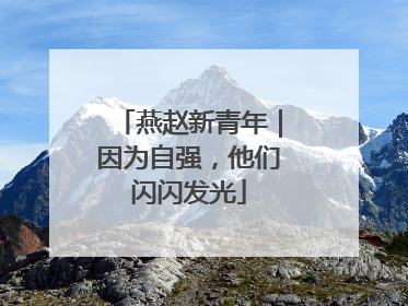 燕赵新青年｜因为自强，他们闪闪发光