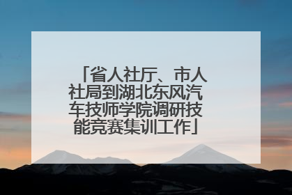 省人社厅、市人社局到湖北东风汽车技师学院调研技能竞赛集训工作