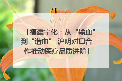 福建宁化：从“输血”到“造血” 沪明对口合作推动医疗品质进阶