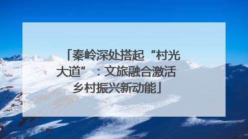 秦岭深处搭起“村光大道”：文旅融合激活乡村振兴新动能