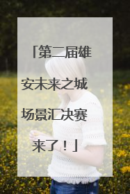 第二届雄安未来之城场景汇决赛来了！