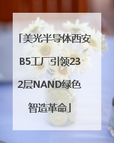 美光半导体西安B5工厂引领232层NAND绿色智造革命