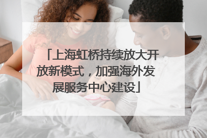 上海虹桥持续放大开放新模式,加强海外发展服务中心建设