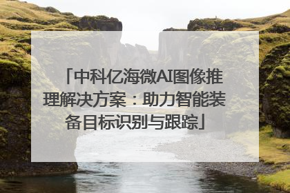 中科亿海微AI图像推理解决方案：助力智能装备目标识别与跟踪