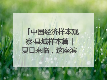 中国经济样本观察·县域样本篇｜夏日来临，这座滨海小城吸引众多年轻人打卡……