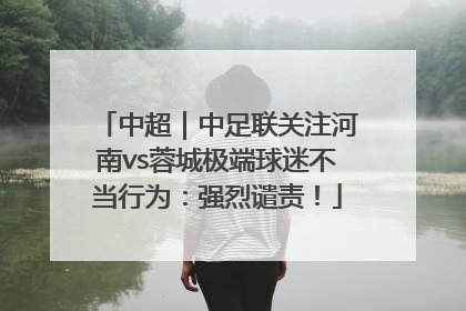 中超｜中足联关注河南vs蓉城极端球迷不当行为：强烈谴责！