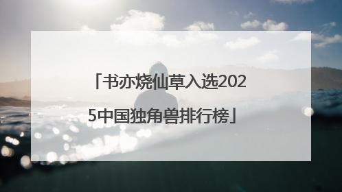 书亦烧仙草入选2025中国独角兽排行榜