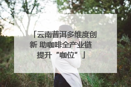 云南普洱多维度创新 助咖啡全产业链提升“咖位”