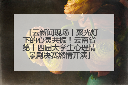 云新闻现场丨聚光灯下的心灵共振！云南省第十四届大学生心理情景剧决赛燃情开演