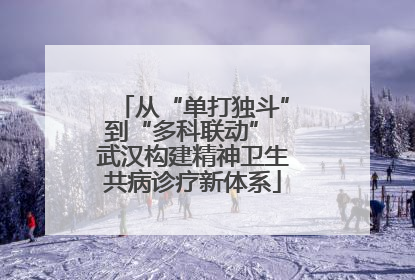 从“单打独斗”到“多科联动” 武汉构建精神卫生共病诊疗新体系