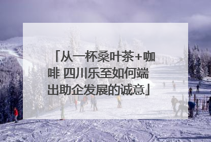 从一杯桑叶茶+咖啡 四川乐至如何端出助企发展的诚意