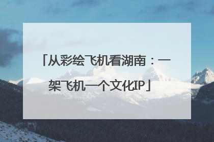 从彩绘飞机看湖南：一架飞机一个文化IP