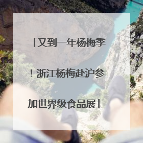 又到一年杨梅季！浙江杨梅赴沪参加世界级食品展
