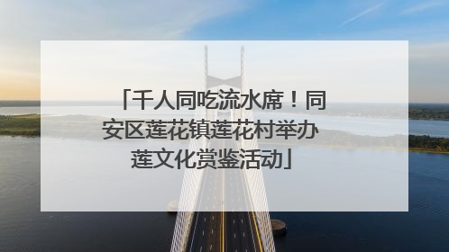 千人同吃流水席！同安区莲花镇莲花村举办莲文化赏鉴活动