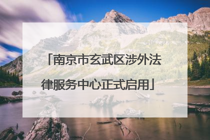 南京市玄武区涉外法律服务中心正式启用