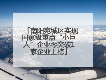 南阳宛城区实现国家级重点“小巨人”企业零突破1家企业上榜