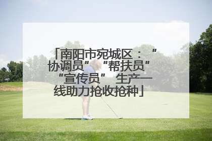 南阳市宛城区：“协调员”“帮扶员”“宣传员” 生产一线助力抢收抢种