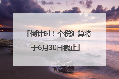 倒计时！个税汇算将于6月30日截止