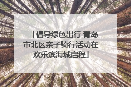 倡导绿色出行 青岛市北区亲子骑行活动在欢乐滨海城启程