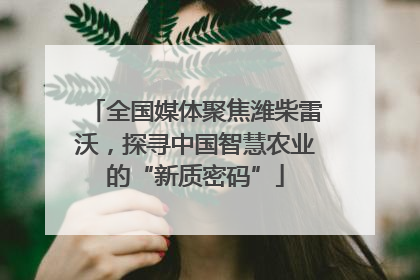 全国媒体聚焦潍柴雷沃，探寻中国智慧农业的“新质密码”