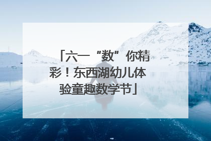 六一“数”你精彩！东西湖幼儿体验童趣数学节