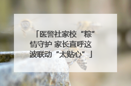 医警社家校“粽”情守护 家长直呼这波联动“太贴心”