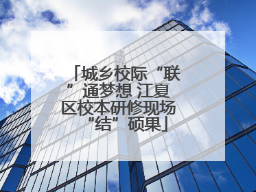 城乡校际“联”通梦想 江夏区校本研修现场“结”硕果