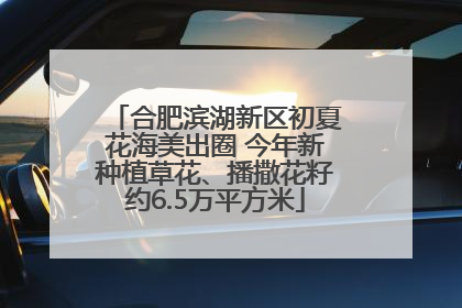合肥滨湖新区初夏花海美出圈 今年新种植草花、播撒花籽约6.5万平方米