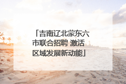 吉南辽北蒙东六市联合招聘 激活区域发展新动能