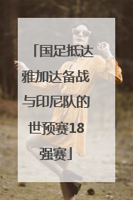 国足抵达雅加达备战与印尼队的世预赛18强赛
