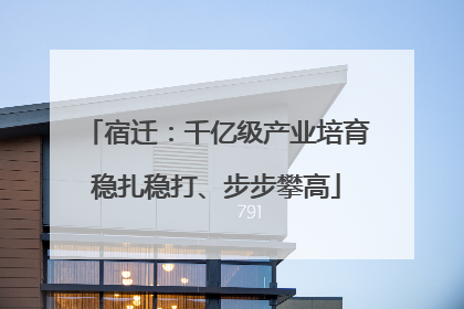 宿迁：千亿级产业培育稳扎稳打、步步攀高