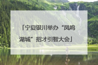 宁夏银川举办“凤鸣湖城”招才引智大会