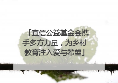 宜信公益基金会携手多方力量，为乡村教育注入爱与希望