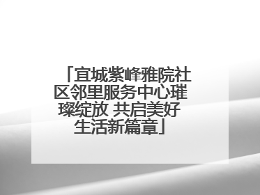宜城紫峰雅院社区邻里服务中心璀璨绽放 共启美好生活新篇章