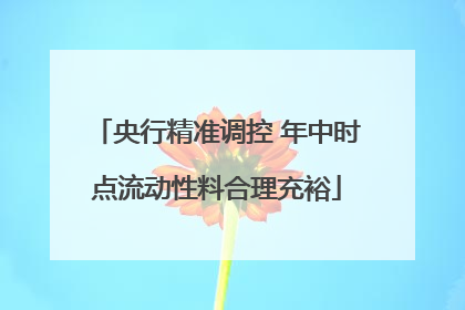 央行精准调控 年中时点流动性料合理充裕