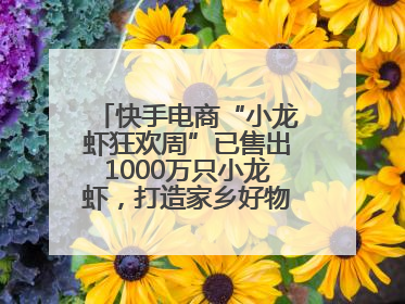 快手电商“小龙虾狂欢周”已售出1000万只小龙虾，打造家乡好物增长新范式