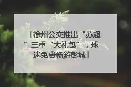 徐州公交推出“苏超”三重“大礼包”，球迷免费畅游彭城