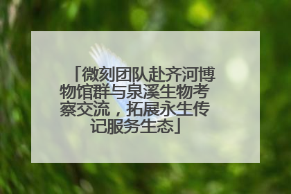 微刻团队赴齐河博物馆群与泉溪生物考察交流，拓展永生传记服务生态